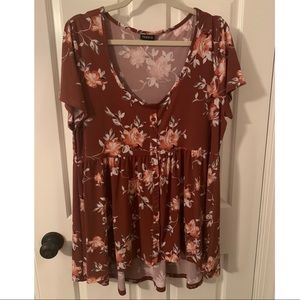 Torrid Floral Button Up Top